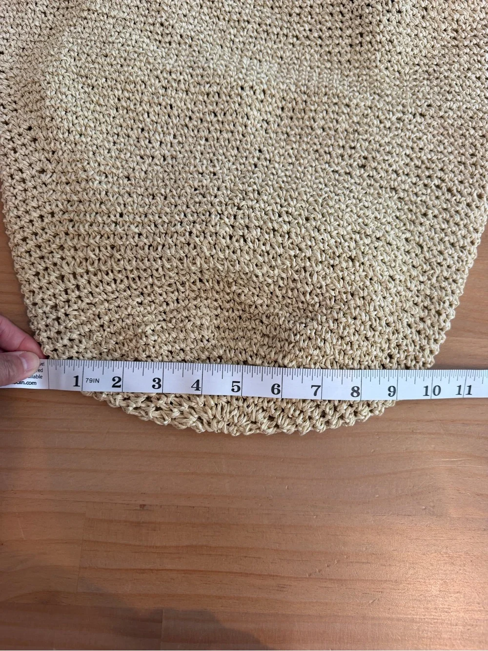 Haute Hippie Style Straw Knit Tote Bag Tassel Boho Beach Summer Shoulder Bag